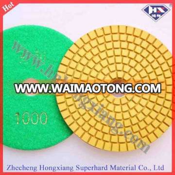 4′′ Flexible Dry Abrasive Diamond Polishing Pad (HXDRY)