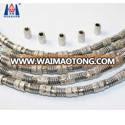 Diamond Vacuum Brazed Wire Rope Saw for Granite Marble Cutting