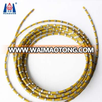 Dia 11mm Rubber Diamond Quarry Wire Saw Rope Marble Cutting