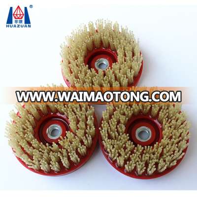 round diamond abrasive brush for granite marble