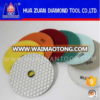 3" - 7" dry polishing pad for granite marble