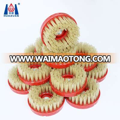 Diamond abrasive tool round polishing brush for stone